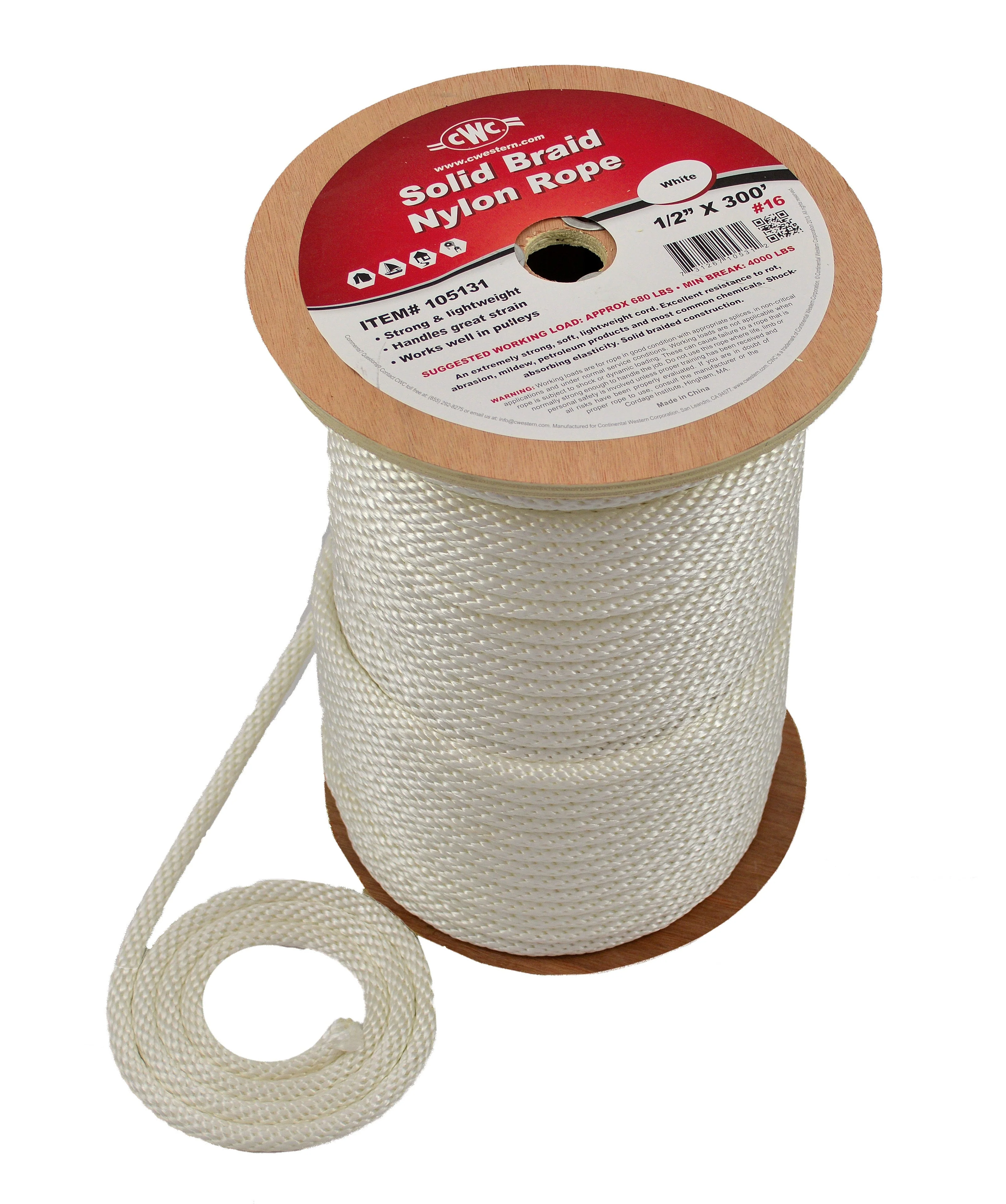 Fisherman's Solid Nylon Braid Anchor Rope - Image 6